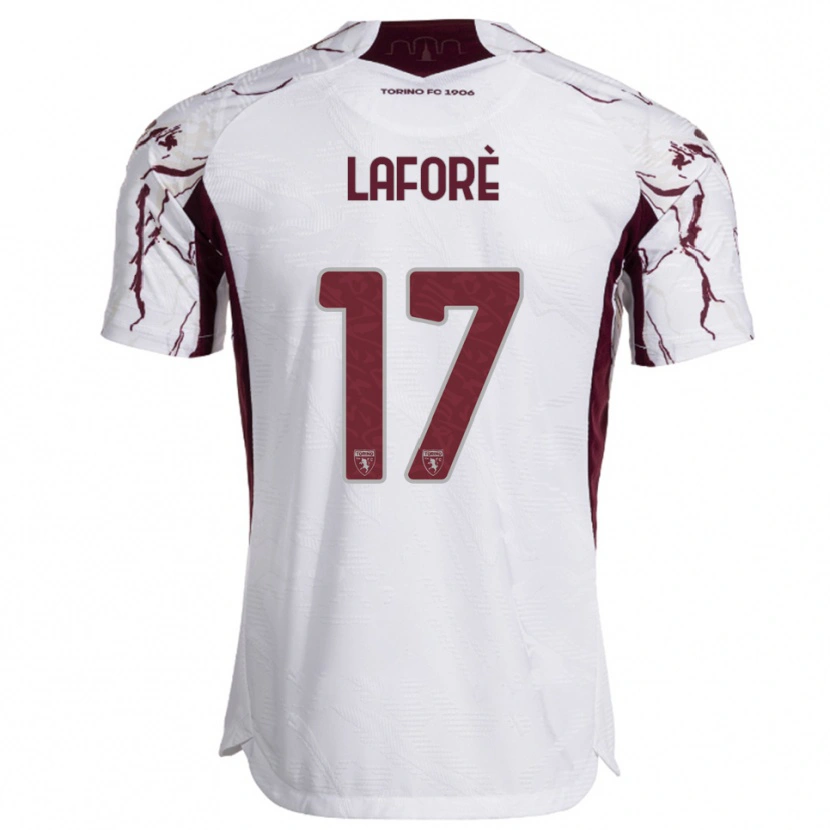 DanxenレディースBladis Laforè#17ホワイト バーガンディアウェイシャツ2025/26ジャージーユニフォーム