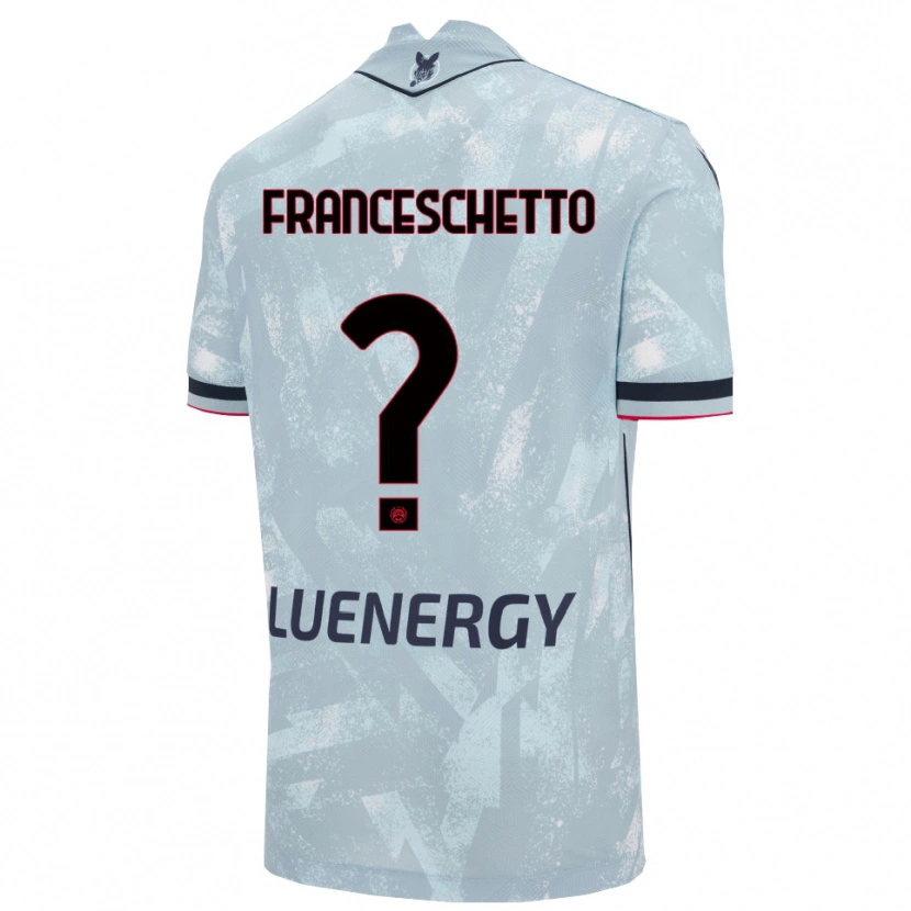 DanxenレディースMattia Franceschetto#0ライトブルー ブラックアウェイシャツ2025/26ジャージーユニフォーム