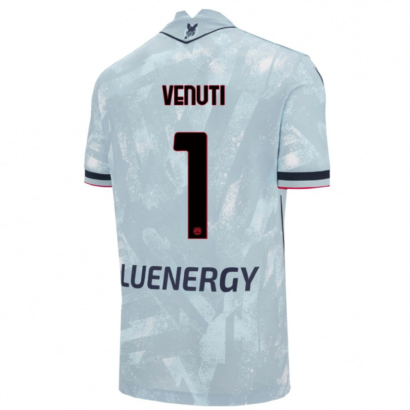 DanxenレディースGioele Venuti#1ライトブルー ブラックアウェイシャツ2025/26ジャージーユニフォーム
