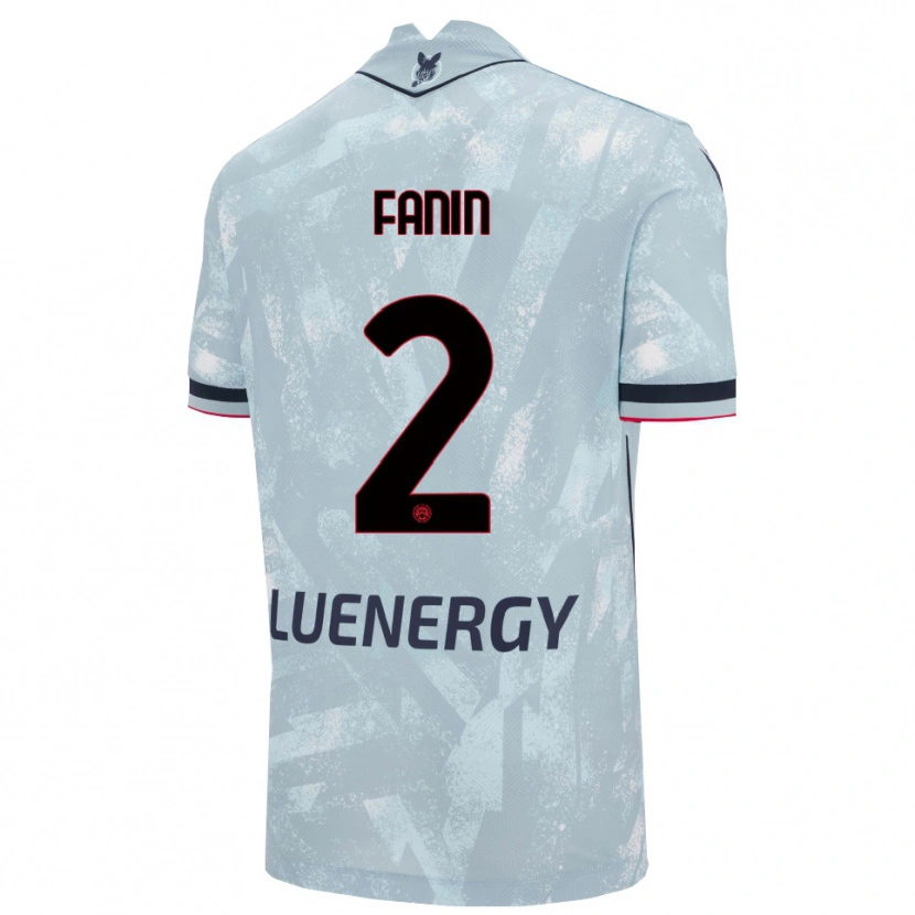 DanxenレディースAlessandro Fanin#2ライトブルー ブラックアウェイシャツ2025/26ジャージーユニフォーム