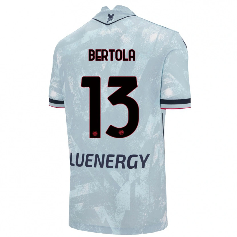 DanxenレディースNicolò Bertola#13ライトブルー ブラックアウェイシャツ2025/26ジャージーユニフォーム