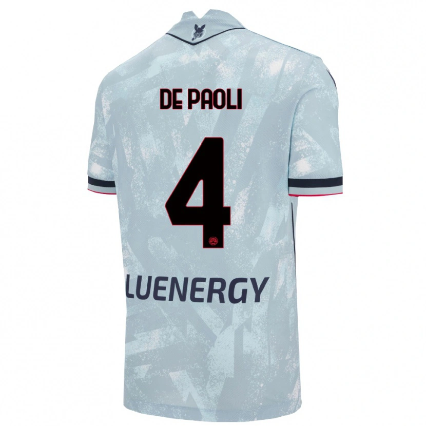 DanxenレディースCristiano De Paoli#4ライトブルー ブラックアウェイシャツ2025/26ジャージーユニフォーム