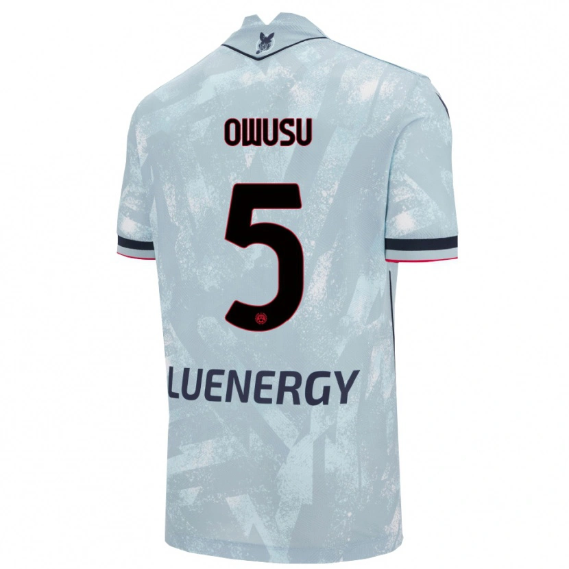 DanxenレディースRobert Owusu#5ライトブルー ブラックアウェイシャツ2025/26ジャージーユニフォーム