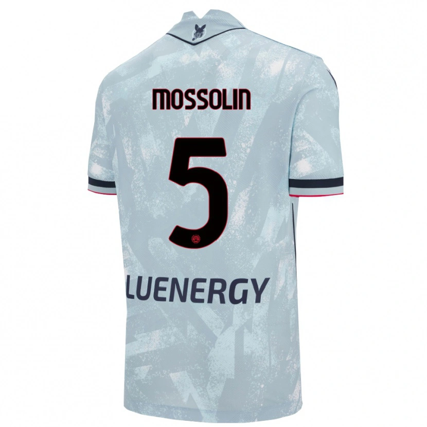 DanxenレディースLorenzo Mossolin#5ライトブルー ブラックアウェイシャツ2025/26ジャージーユニフォーム