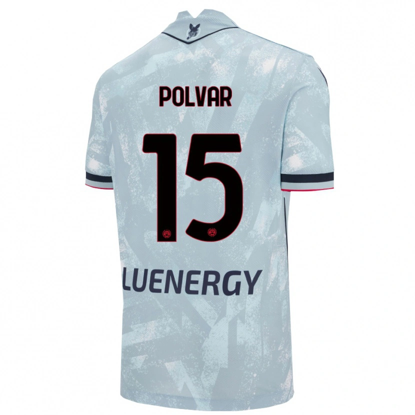 DanxenレディースFrancesco Polvar#15ライトブルー ブラックアウェイシャツ2025/26ジャージーユニフォーム