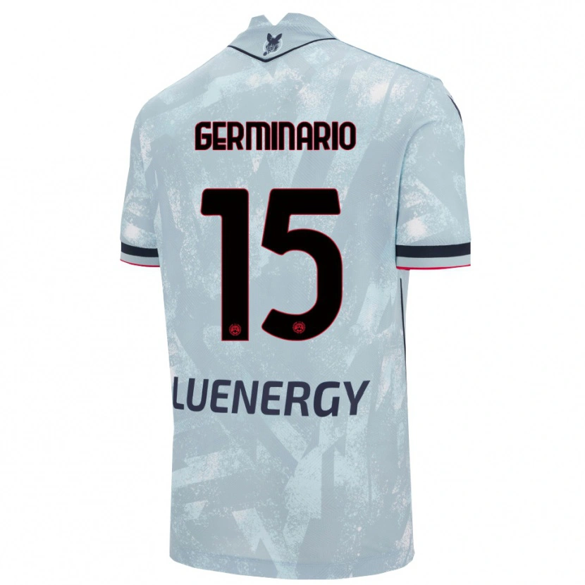 DanxenレディースMattia Germinario#15ライトブルー ブラックアウェイシャツ2025/26ジャージーユニフォーム