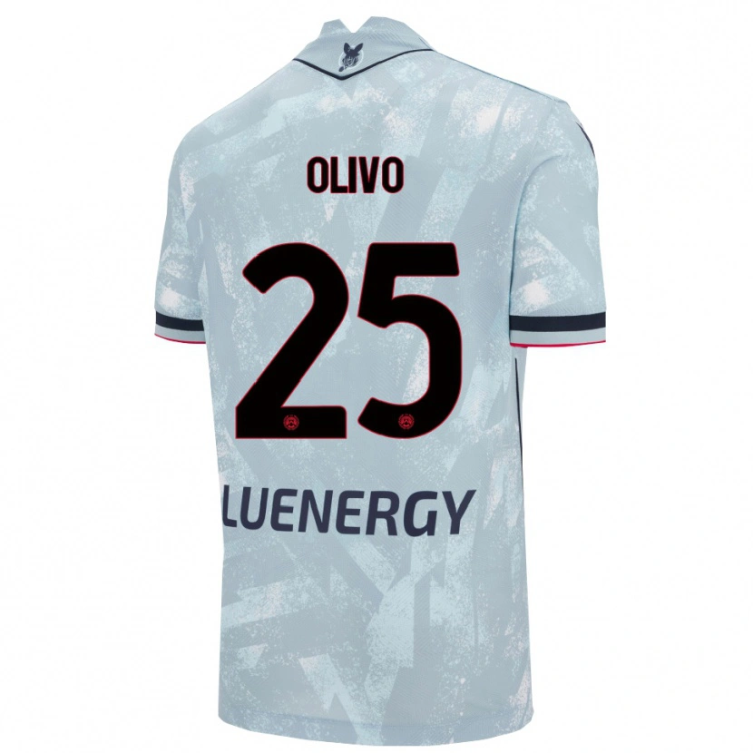 DanxenレディースGioele Olivo#25ライトブルー ブラックアウェイシャツ2025/26ジャージーユニフォーム