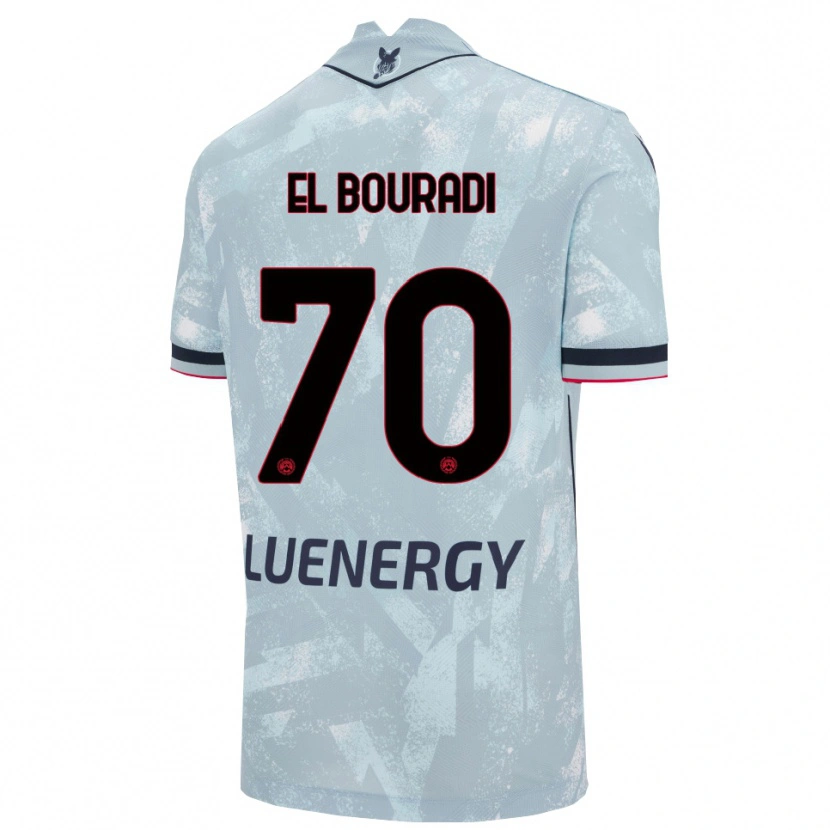 DanxenレディースWalid El Bouradi#70ライトブルー ブラックアウェイシャツ2025/26ジャージーユニフォーム