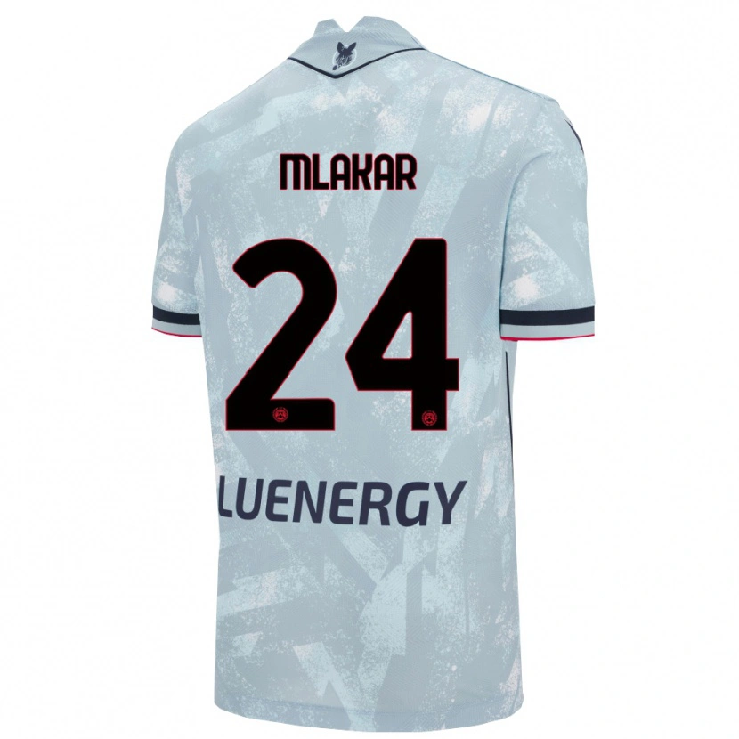 DanxenレディースLorenzo Mlakar#24ライトブルー ブラックアウェイシャツ2025/26ジャージーユニフォーム