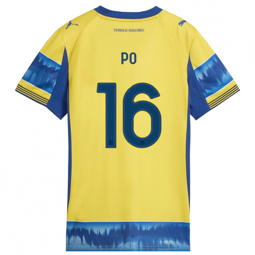 DanxenレディースFederico Po#16イエロー ブルーアウェイシャツ2025/26ジャージーユニフォーム