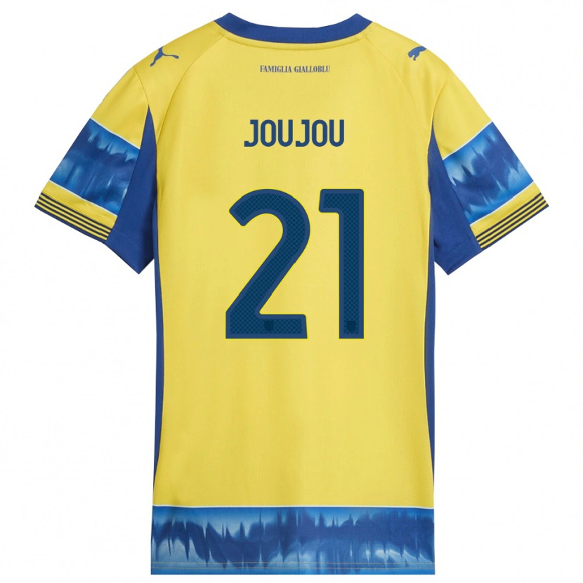 DanxenレディースAntoine Joujou#21イエロー ブルーアウェイシャツ2025/26ジャージーユニフォーム