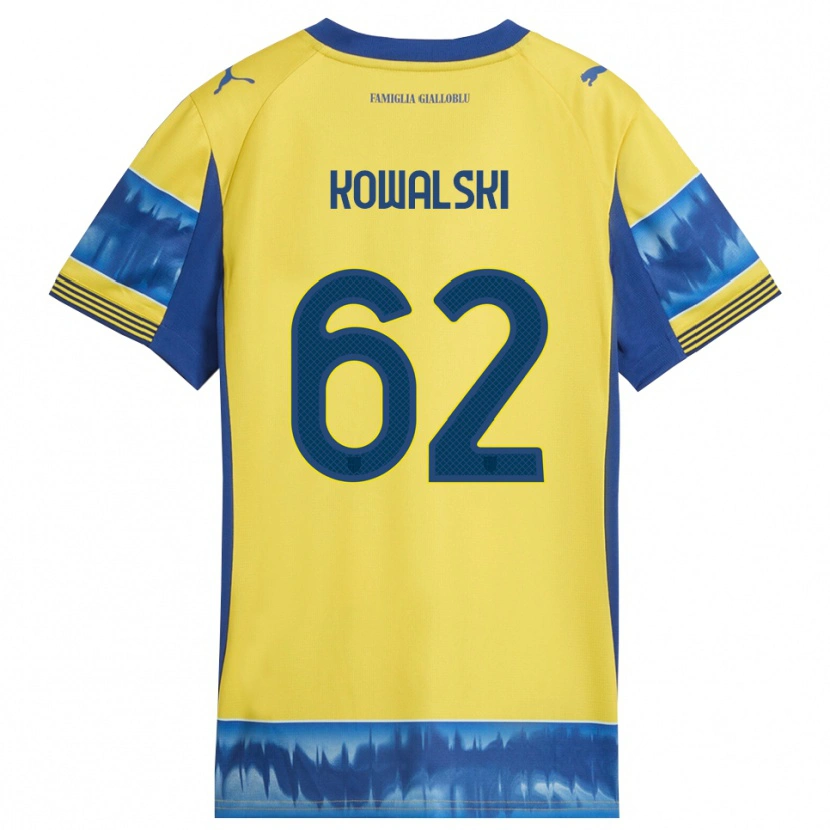 DanxenレディースMateusz Kowalski#62イエロー ブルーアウェイシャツ2025/26ジャージーユニフォーム