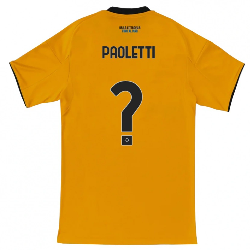 DanxenレディースTommaso Paoletti#0オレンジ ブルーアウェイシャツ2025/26ジャージーユニフォーム