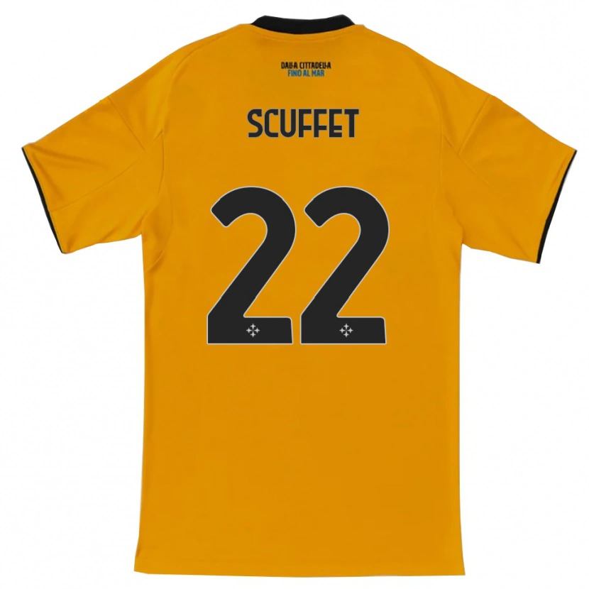 Danxenレディースシモーネ・スクフェット#22オレンジ ブルーアウェイシャツ2025/26ジャージーユニフォーム