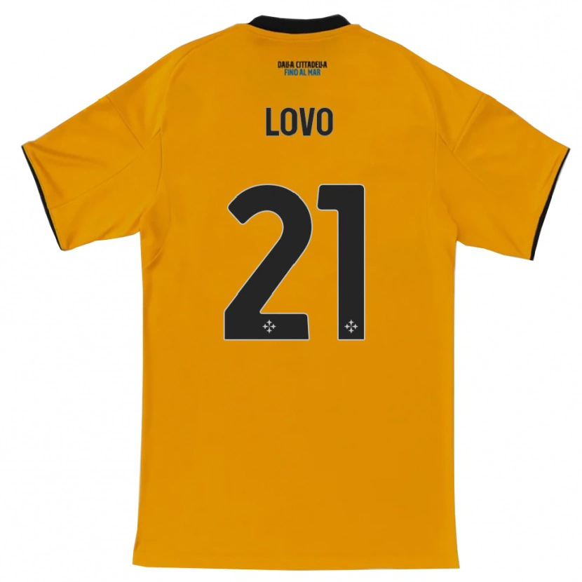 DanxenレディースChristian Lovo#21オレンジ ブルーアウェイシャツ2025/26ジャージーユニフォーム