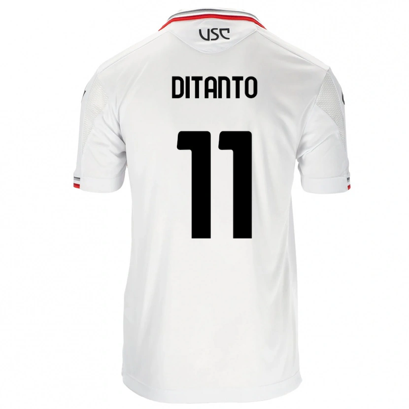 DanxenレディースTiziano Ditanto#11ホワイト レッドアウェイシャツ2025/26ジャージーユニフォーム