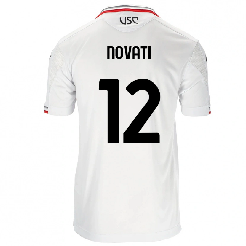 DanxenレディースLorenzo Novati#12ホワイト レッドアウェイシャツ2025/26ジャージーユニフォーム