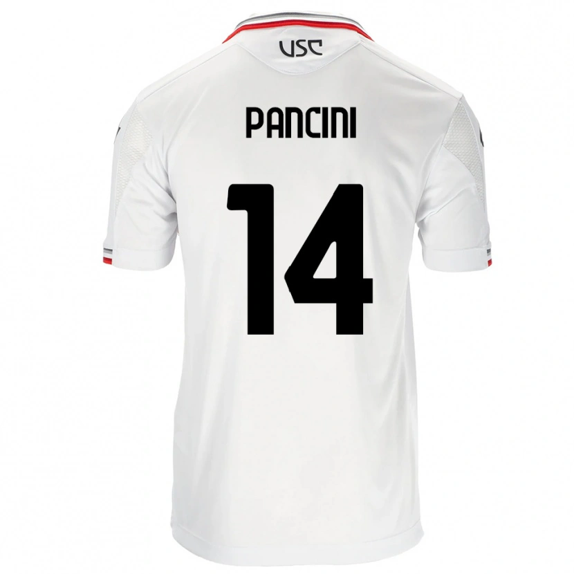 Danxenレディースアレックス・パンチーニ#14ホワイト レッドアウェイシャツ2025/26ジャージーユニフォーム