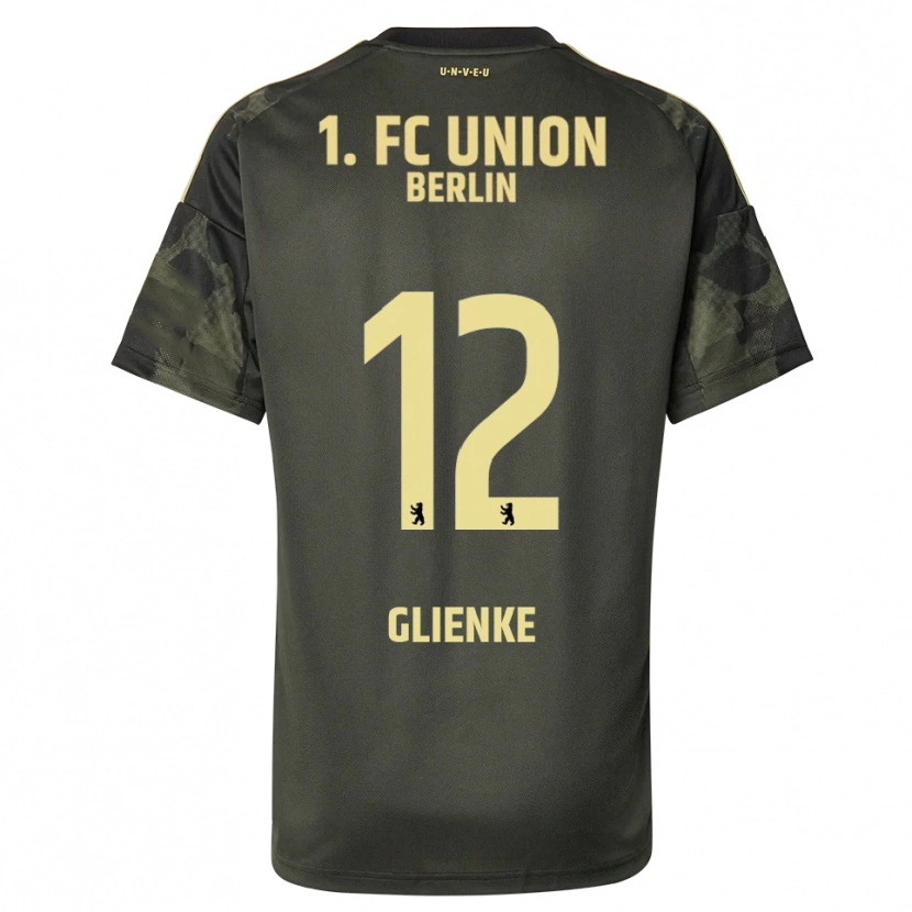 DanxenレディースNiklas Glienke#12ダークグリーン ブラックアウェイシャツ2025/26ジャージーユニフォーム