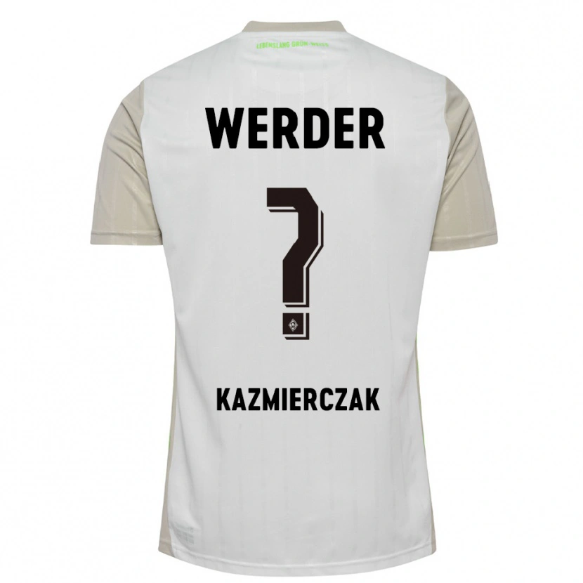DanxenレディースDaniel Kazmierczak#0ホワイト ブラックアウェイシャツ2025/26ジャージーユニフォーム