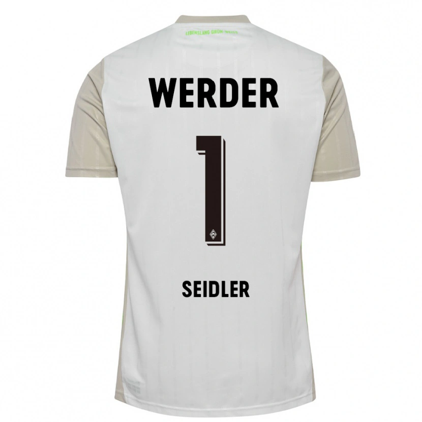 DanxenレディースCalvin Seidler#1ホワイト ブラックアウェイシャツ2025/26ジャージーユニフォーム