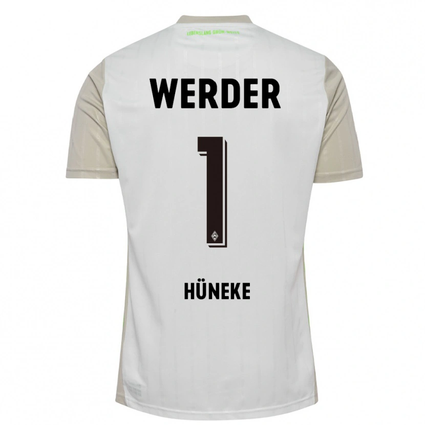 DanxenレディースWin Hüneke#1ホワイト ブラックアウェイシャツ2025/26ジャージーユニフォーム