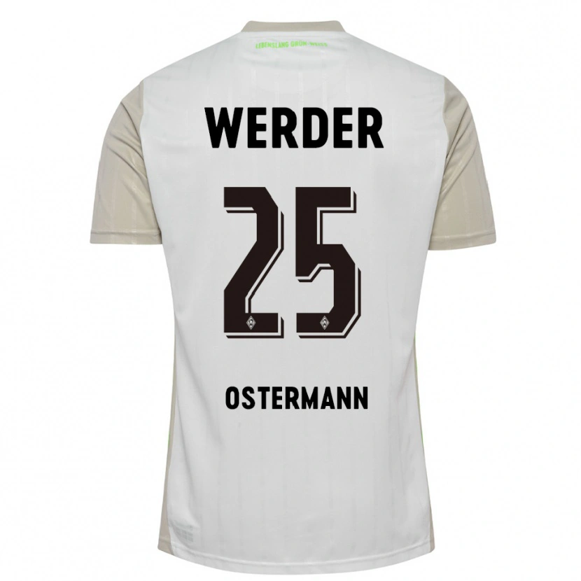 Danxenレディースベン・オステルマン#25ホワイト ブラックアウェイシャツ2025/26ジャージーユニフォーム