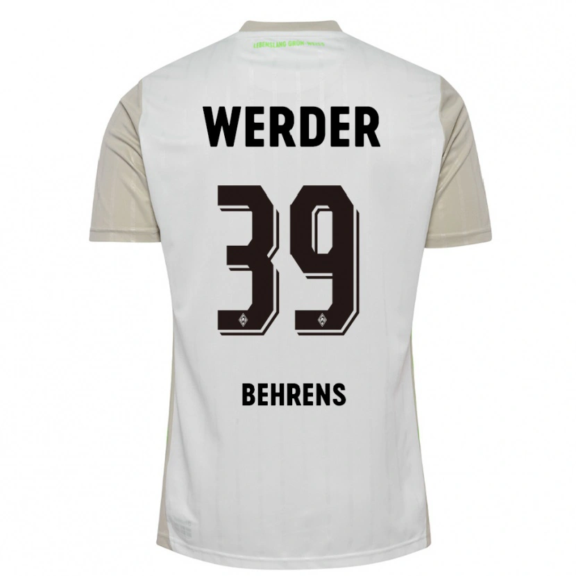 Danxenレディースジェット・ベーレンス#39ホワイト ブラックアウェイシャツ2025/26ジャージーユニフォーム
