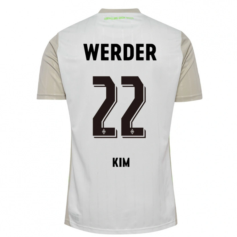 DanxenレディースMin-Je Kim#22ホワイト ブラックアウェイシャツ2025/26ジャージーユニフォーム