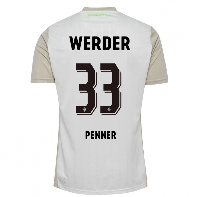DanxenレディースMaria Penner#33ホワイト ブラックアウェイシャツ2025/26ジャージーユニフォーム