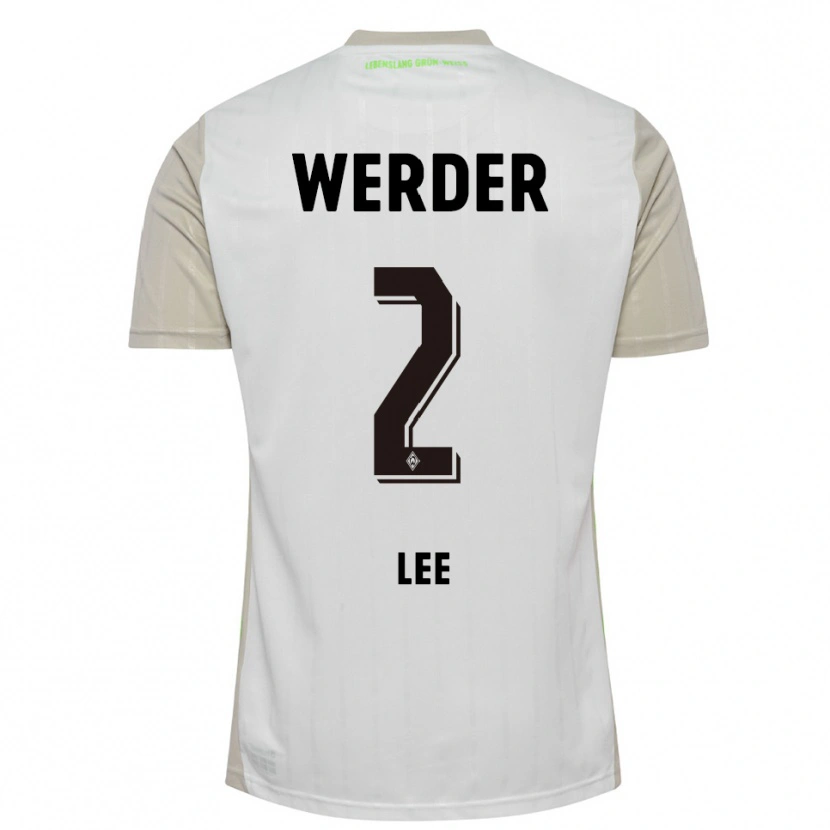 DanxenレディースGun-Woo Lee#2ホワイト ブラックアウェイシャツ2025/26ジャージーユニフォーム