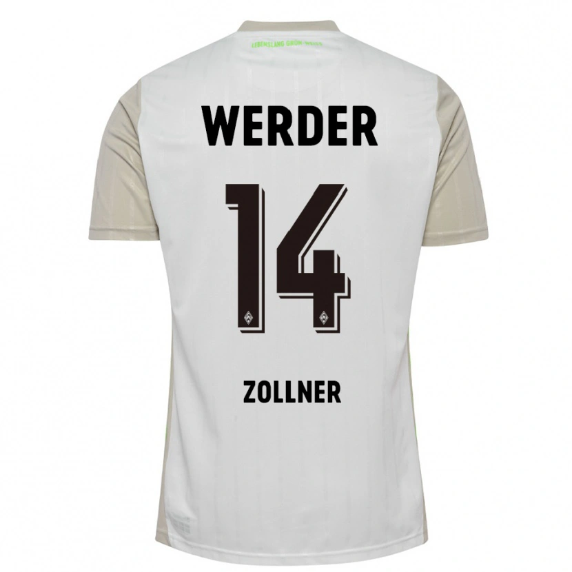 Danxenレディースエイドリアン・ツォルナー#14ホワイト ブラックアウェイシャツ2025/26ジャージーユニフォーム