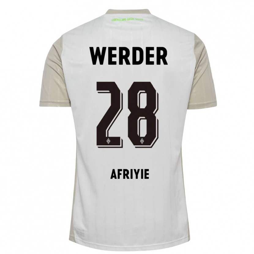 Danxenレディースニール・アフリイェ#28ホワイト ブラックアウェイシャツ2025/26ジャージーユニフォーム