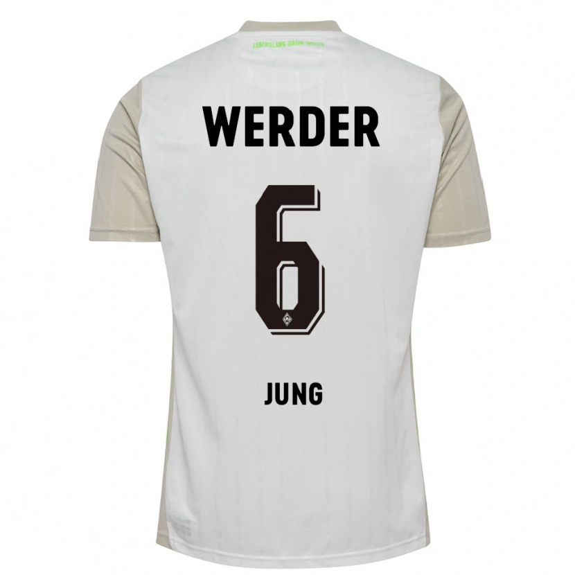 DanxenレディースSeong-Hyeon Jung#6ホワイト ブラックアウェイシャツ2025/26ジャージーユニフォーム
