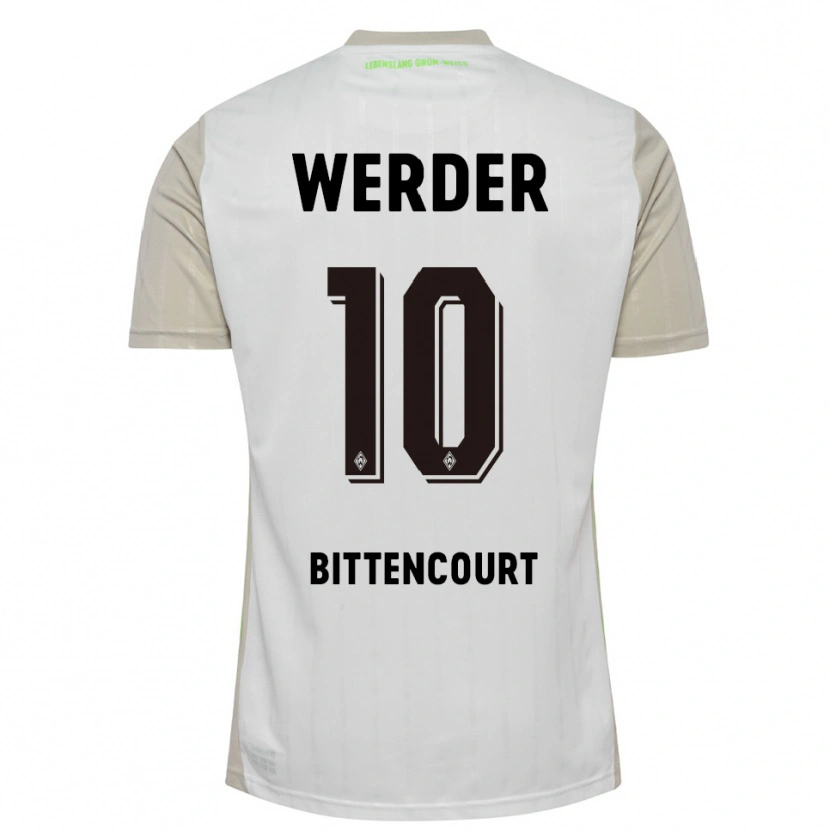 Danxenレディースレオナルド・ビッテンコート#10ホワイト ブラックアウェイシャツ2025/26ジャージーユニフォーム