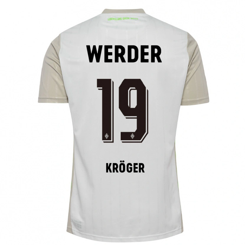 DanxenレディースMoritz Kröger#19ホワイト ブラックアウェイシャツ2025/26ジャージーユニフォーム