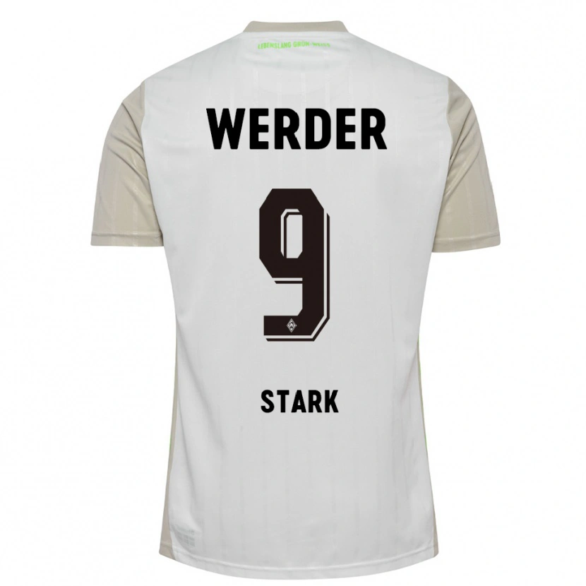 DanxenレディースChristian Stark#9ホワイト ブラックアウェイシャツ2025/26ジャージーユニフォーム