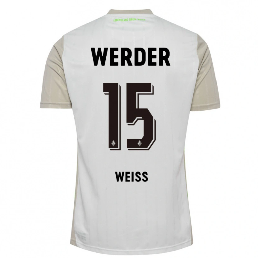 DanxenレディースMichelle Weiß#15ホワイト ブラックアウェイシャツ2025/26ジャージーユニフォーム