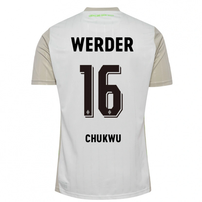 DanxenレディースEmmanuel Chukwu#16ホワイト ブラックアウェイシャツ2025/26ジャージーユニフォーム