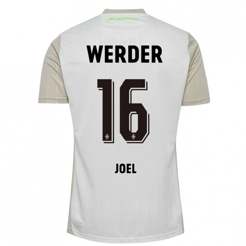 DanxenレディースJoshua Joel#16ホワイト ブラックアウェイシャツ2025/26ジャージーユニフォーム
