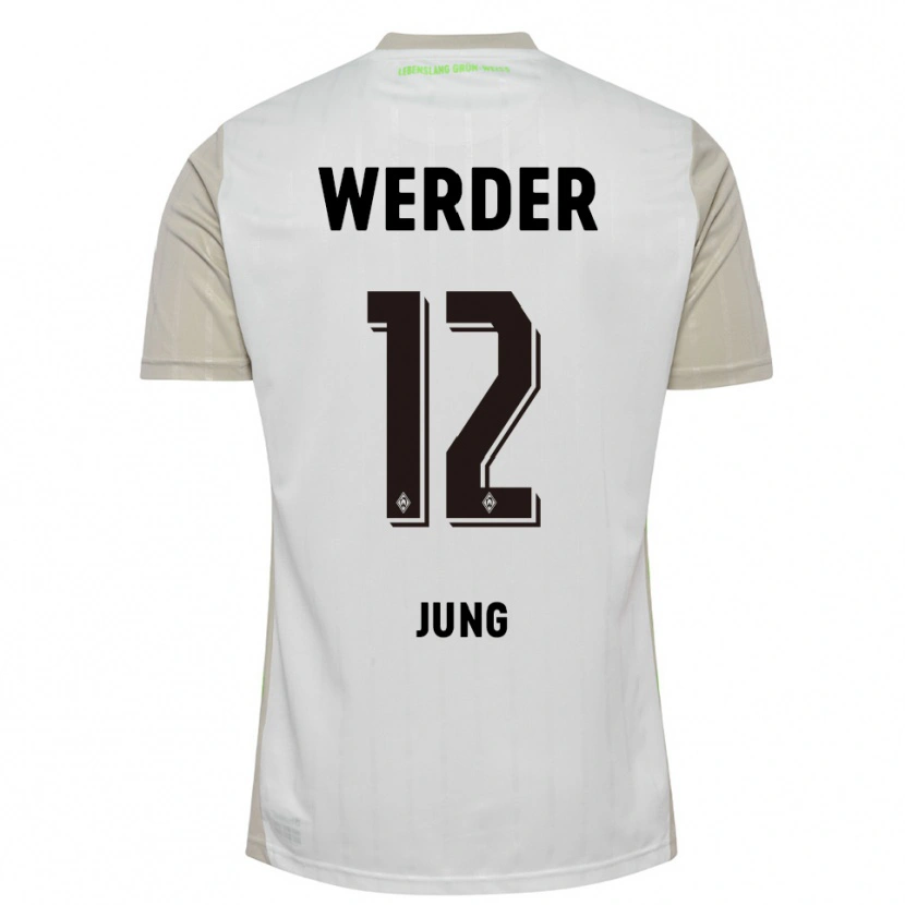 DanxenレディースHugo Jung#12ホワイト ブラックアウェイシャツ2025/26ジャージーユニフォーム