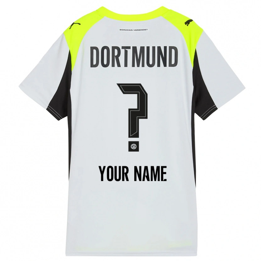 Danxenレディースあなたの名前#0蛍光イエローアウェイシャツ2025/26ジャージーユニフォーム