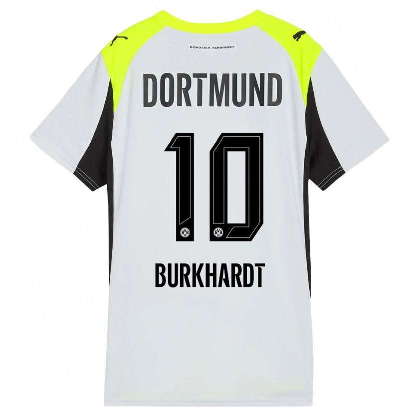 DanxenレディースTill Burkhardt#10蛍光イエローアウェイシャツ2025/26ジャージーユニフォーム