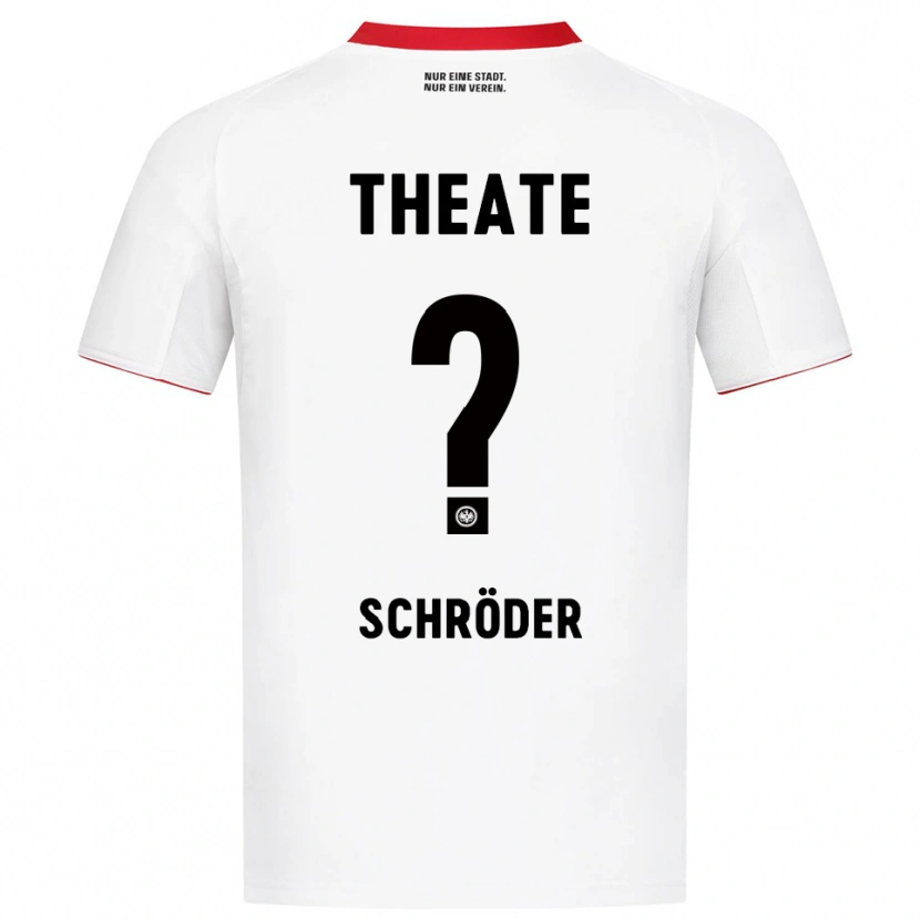 DanxenレディースFinn Schröder#0ホワイト レッドアウェイシャツ2025/26ジャージーユニフォーム