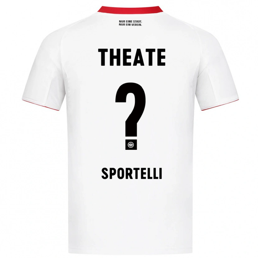 DanxenレディースFlavio Sportelli#0ホワイト レッドアウェイシャツ2025/26ジャージーユニフォーム