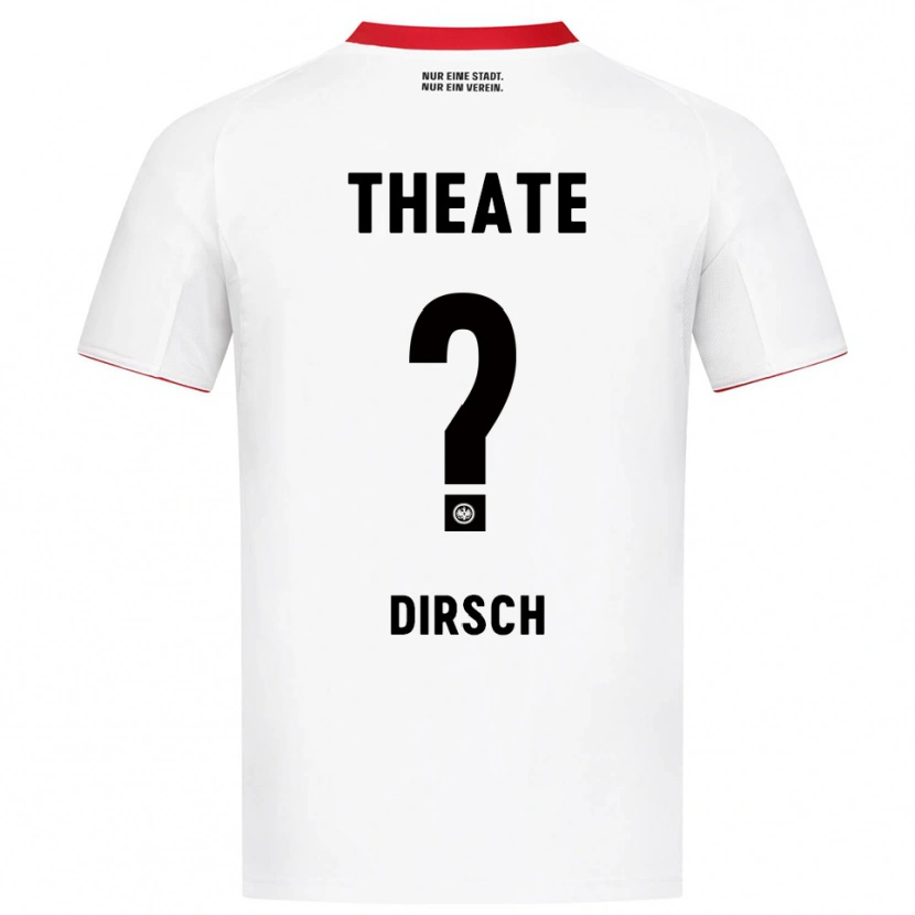 DanxenレディースMoritz Dirsch#0ホワイト レッドアウェイシャツ2025/26ジャージーユニフォーム