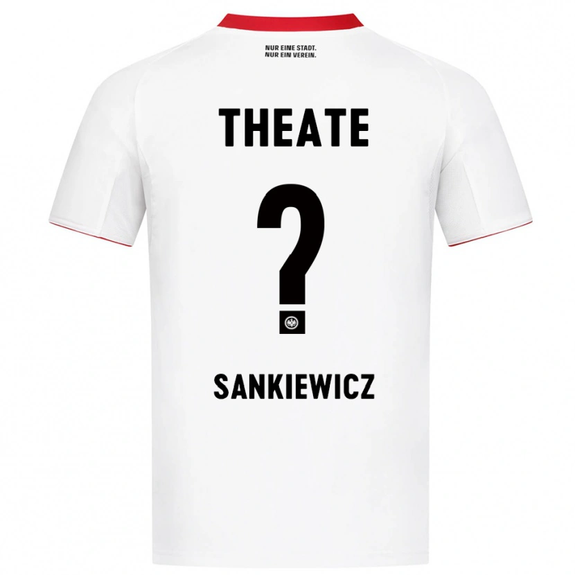 DanxenレディースDawid Sankiewicz#0ホワイト レッドアウェイシャツ2025/26ジャージーユニフォーム