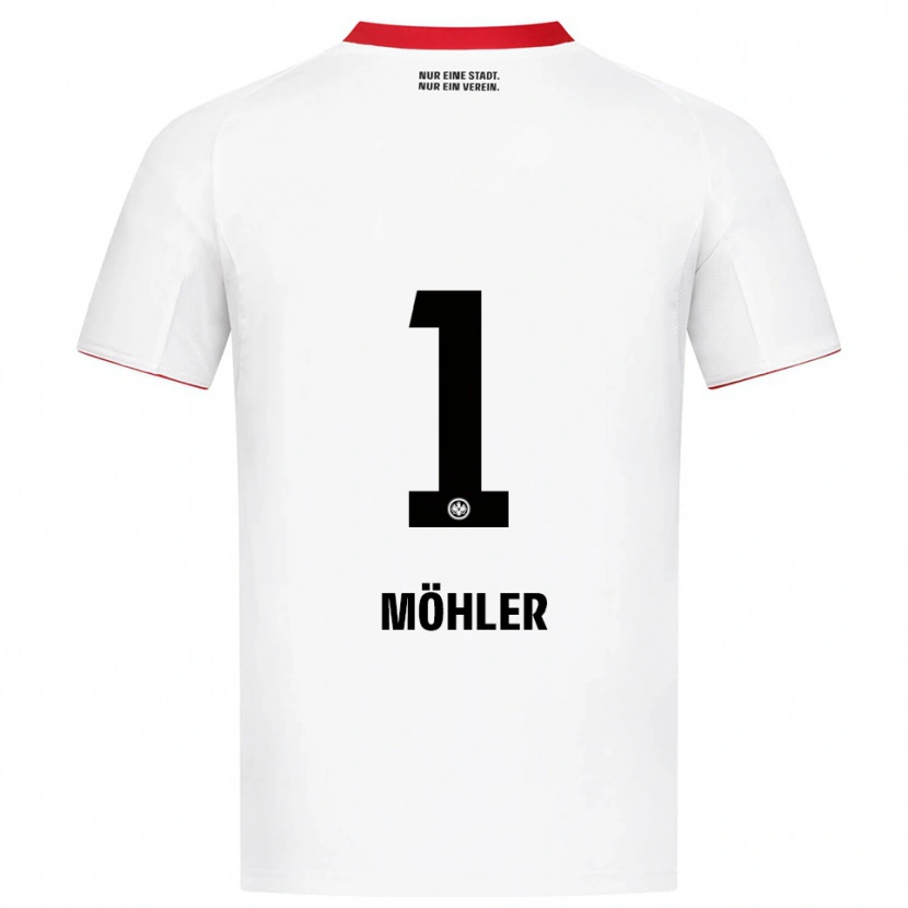 DanxenレディースEmil Möhler#1ホワイト レッドアウェイシャツ2025/26ジャージーユニフォーム