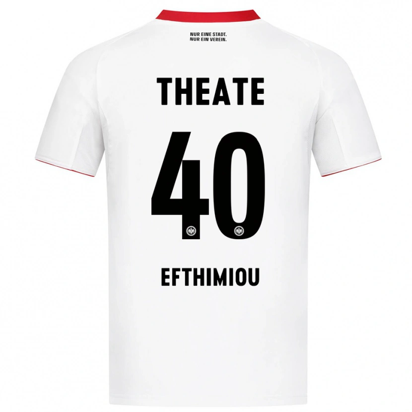 DanxenレディースSissis Efthimiou#40ホワイト レッドアウェイシャツ2025/26ジャージーユニフォーム