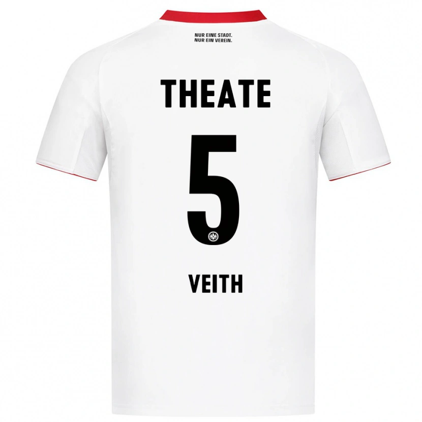 DanxenレディースTitus Veith#5ホワイト レッドアウェイシャツ2025/26ジャージーユニフォーム